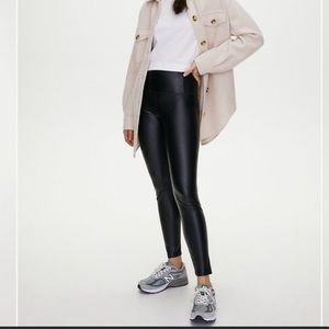 Wilfred faux-leather legging Ankle Pant